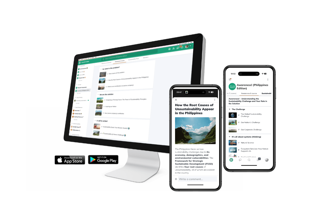 E-learning custom image Awareness! E-learning course